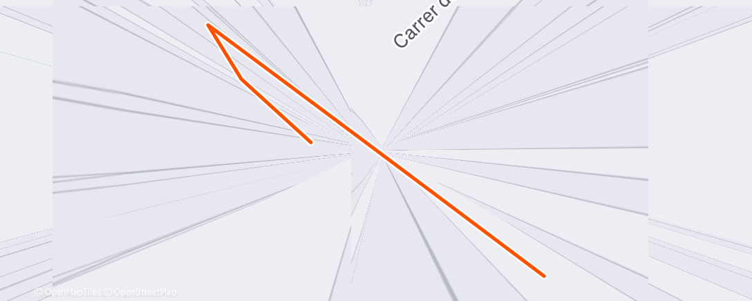 Map of the activity, Bicicleta por la mañana