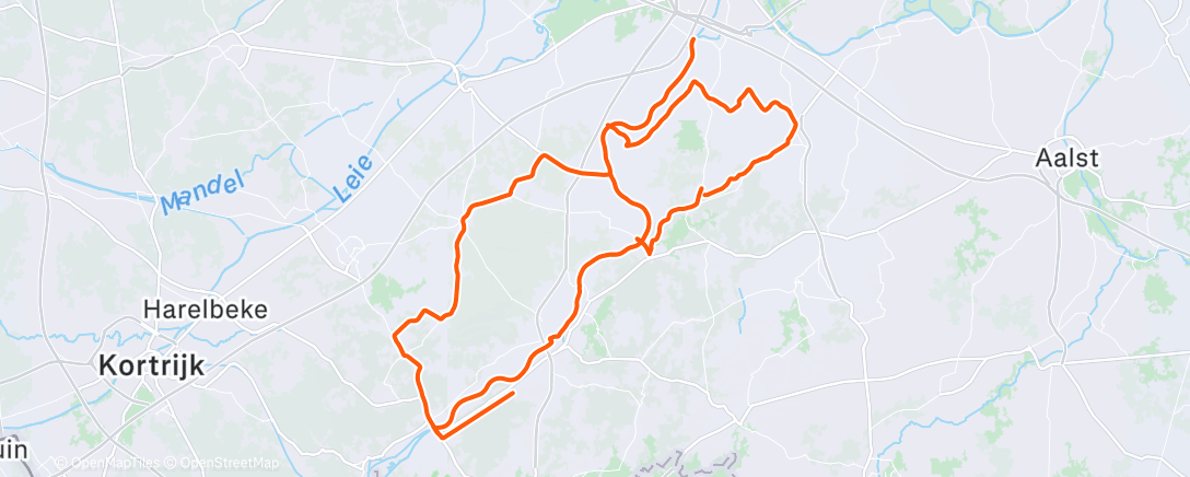 Map of the activity, Morning Ride