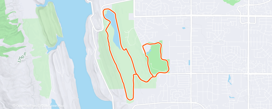 Map of the activity, Morning Run
