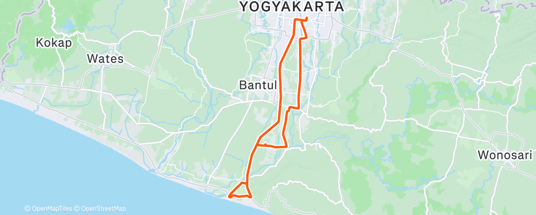 Map of the activity, Depok Loop - Pedot