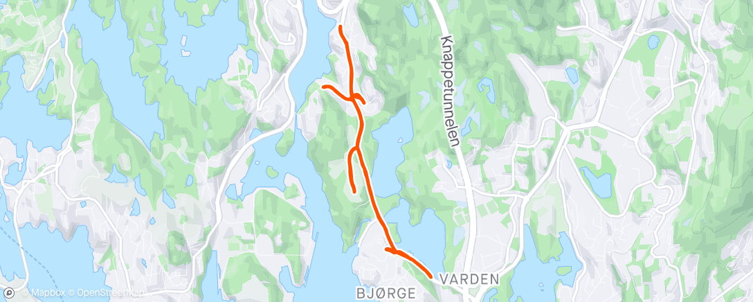 アクティビティ「Bjørgeveien」の地図