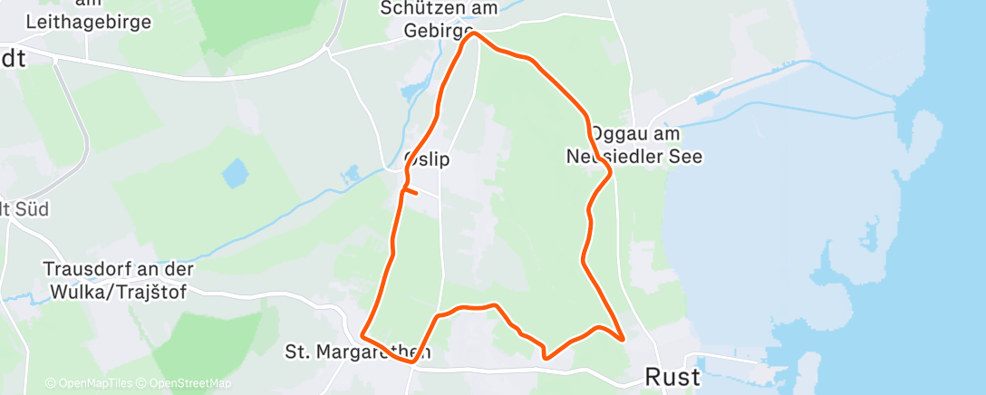 Map of the activity, Fahrt am Nachmittag MTB