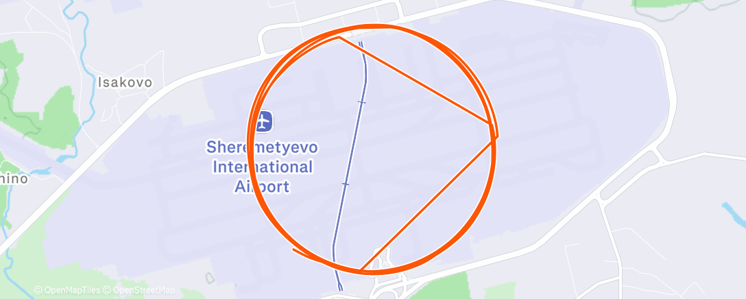 Map of the activity, Evening Walk