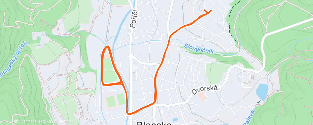 Map of the activity, 3x10'