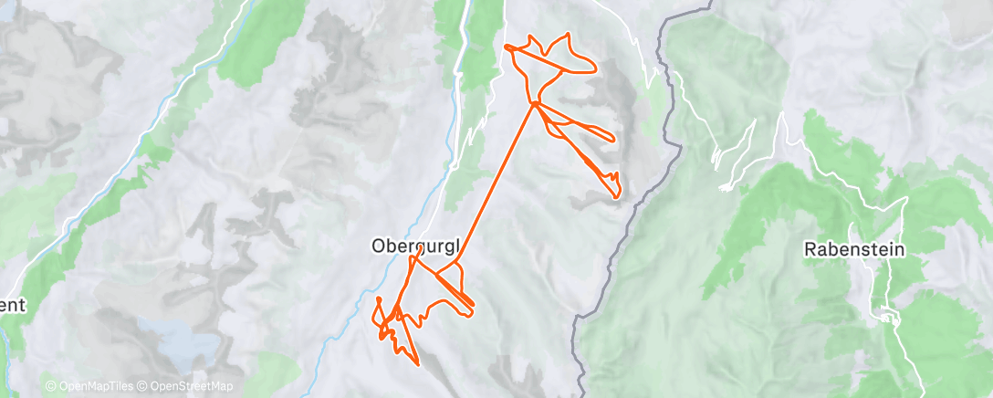 Map of the activity, Morgentraining