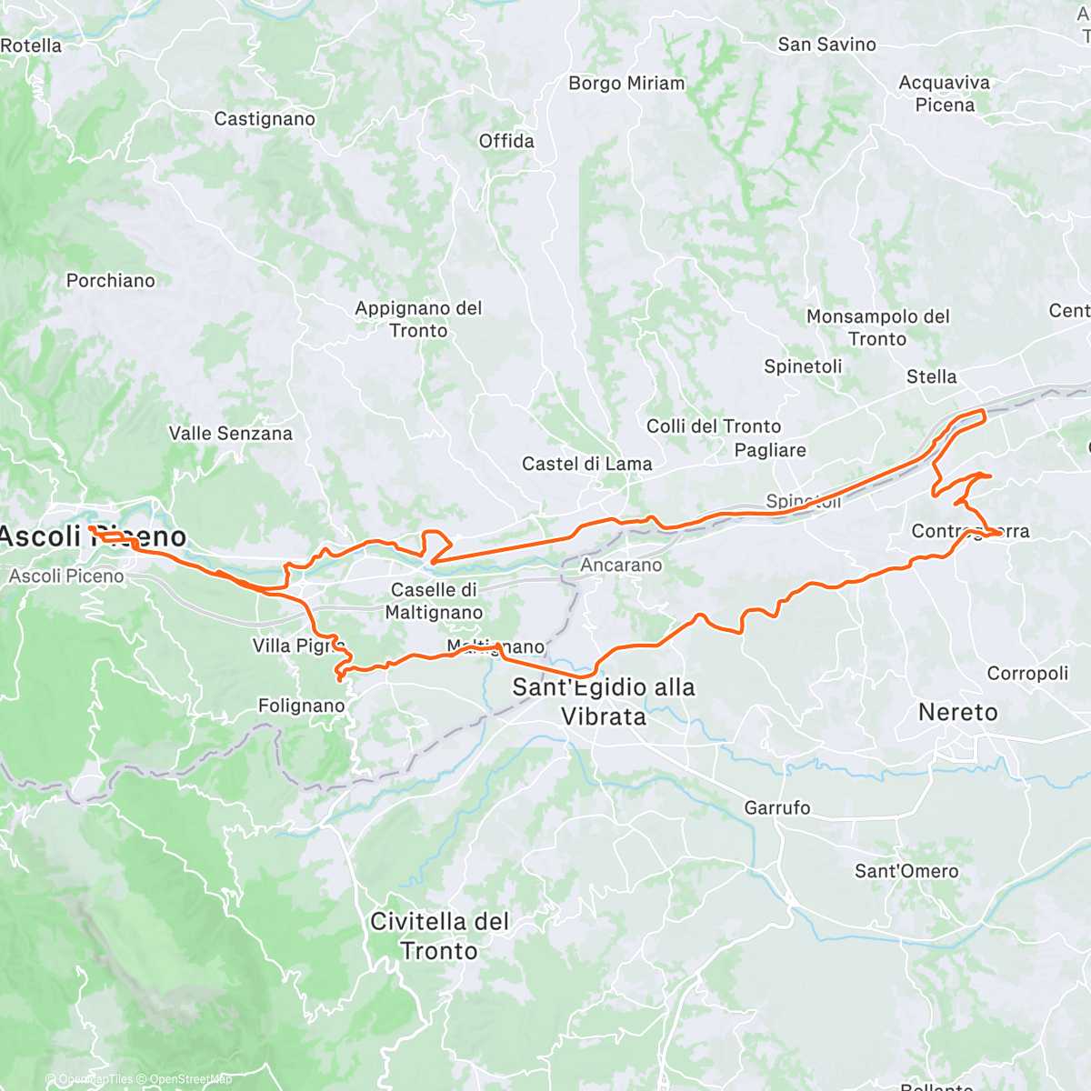 Map of the activity, Anello stretto di recupero