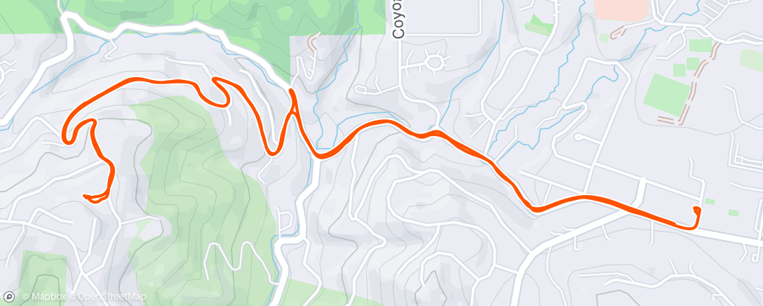 Map of the activity, Lunch Ride
