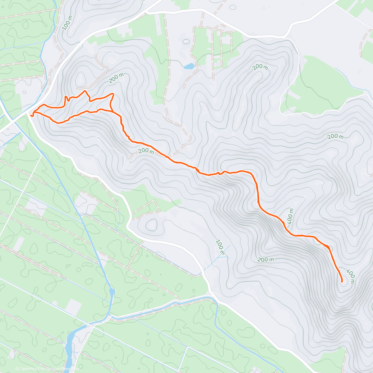 Map of the activity, Lunch Trail Run