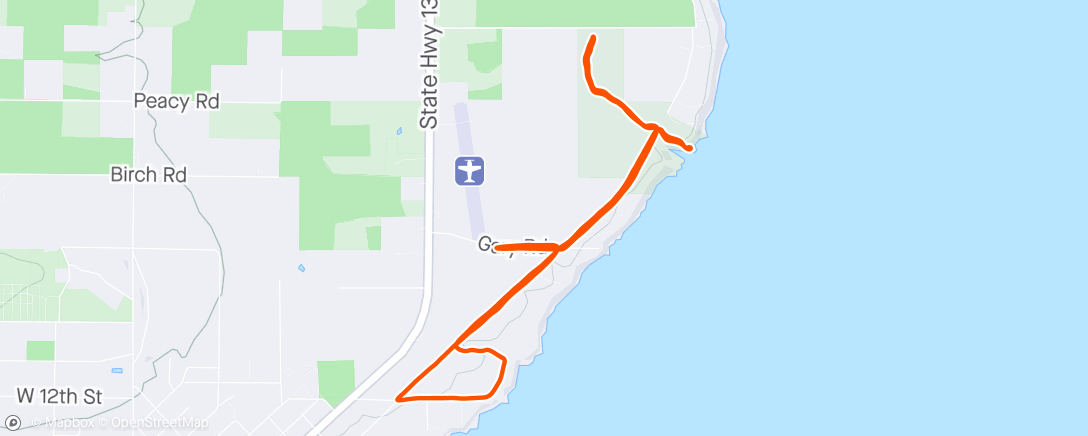 Map of the activity, Stop and sniff