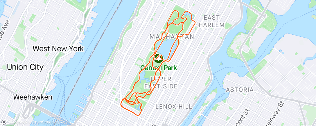 Карта физической активности (Zwift - Everything Bagel in New York)