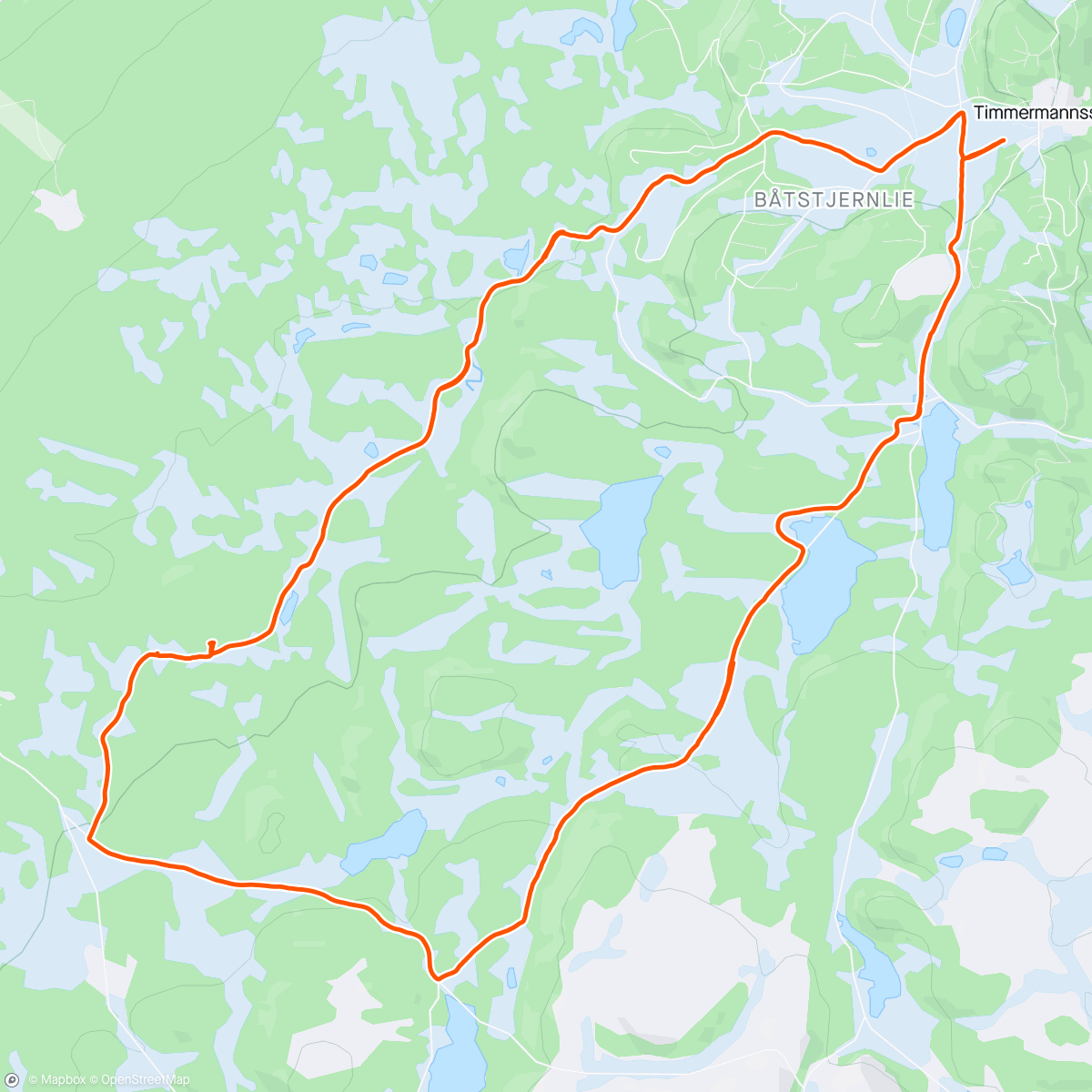 Carte de l'activité Afternoon Nordic Ski