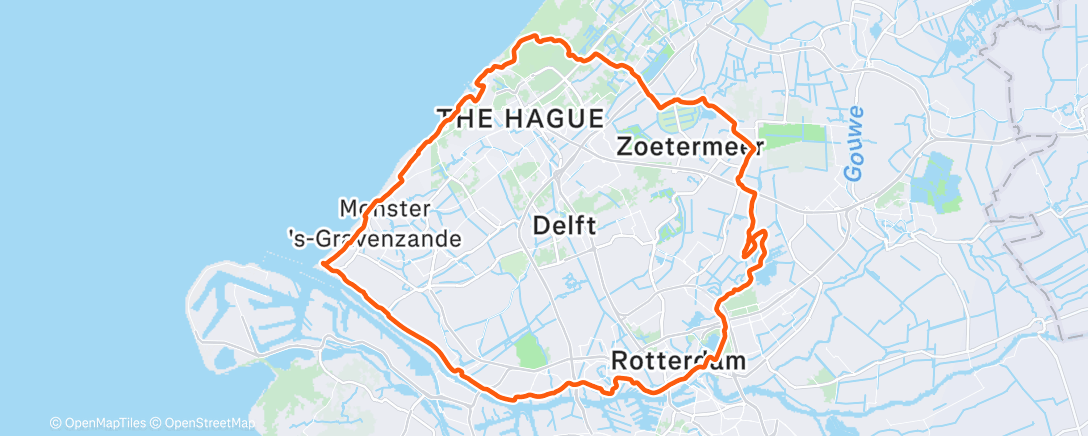 Map of the activity, Morning Ride