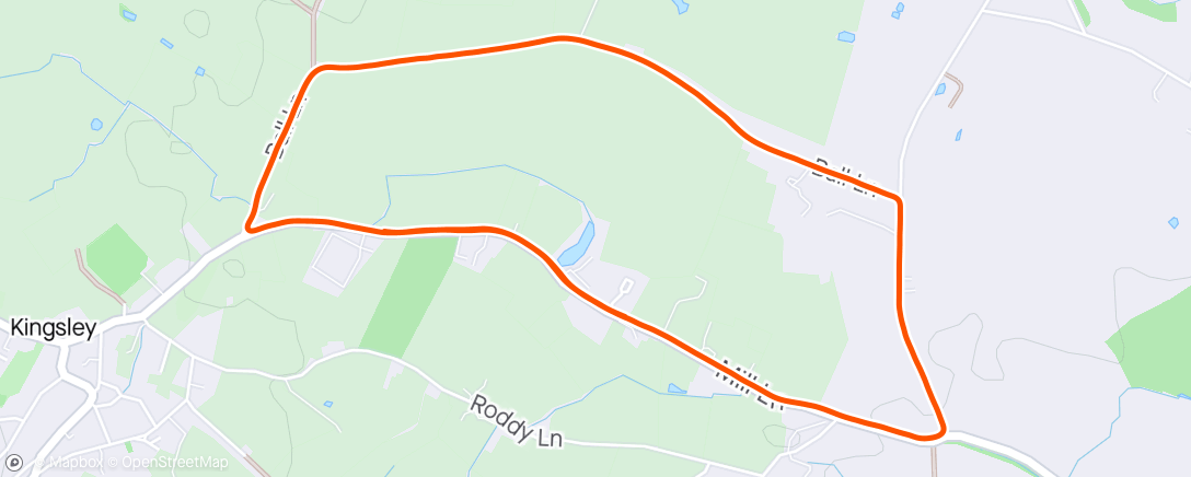 Map of the activity, Mid Cheshire 5k