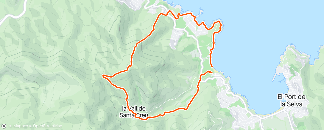 Mapa da atividade, Puig del Vaquer ⛰️423+↗️