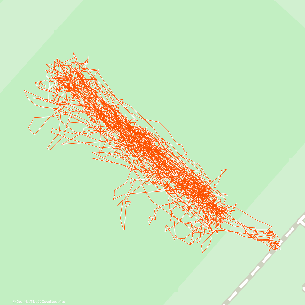 Map of the activity, Flag football (double header)