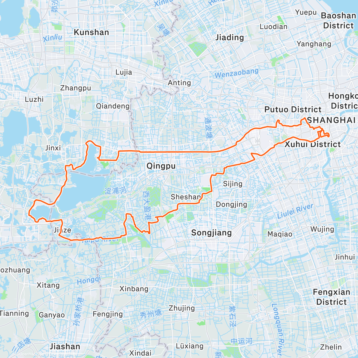 Map of the activity, 一个长途