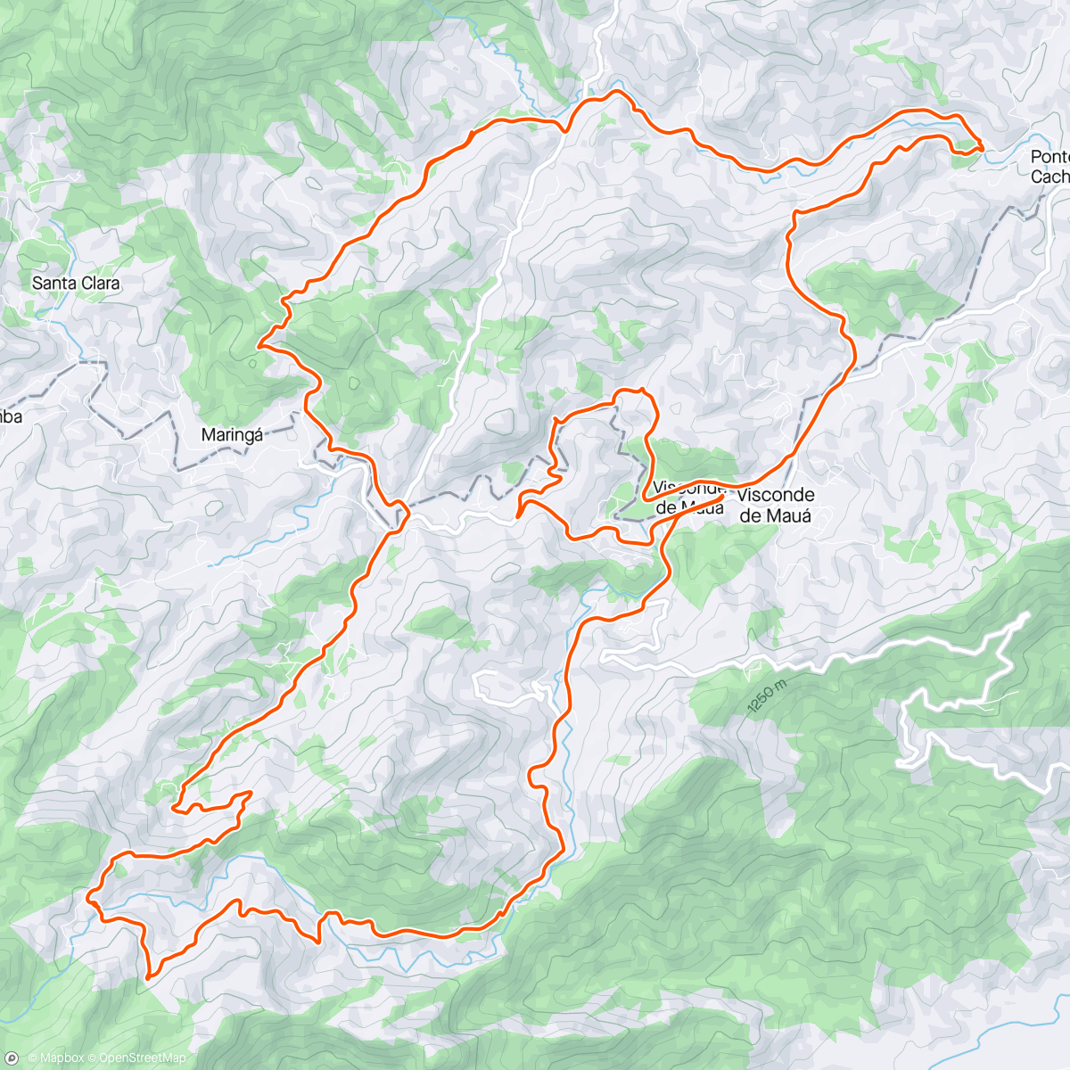 Mapa da atividade, Desafio da TUTAN (42 km no sábado e 21 km no domingo).