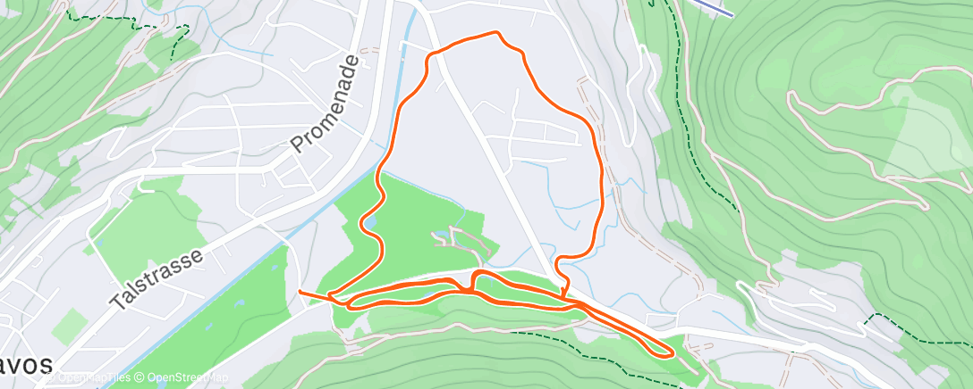 Map of the activity, Lunch Nordic Ski