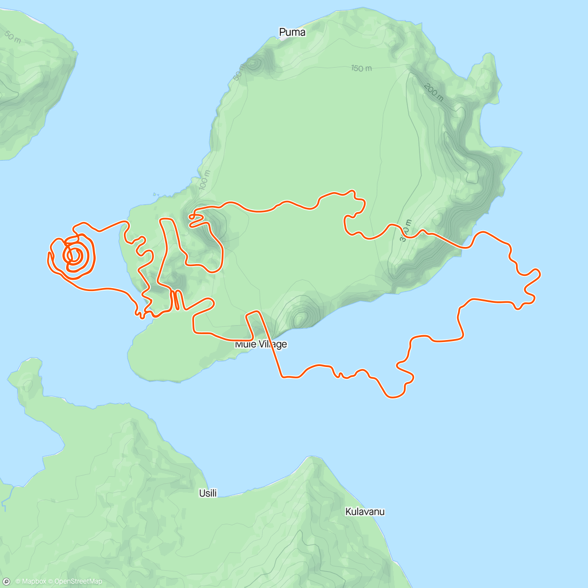 Map of the activity, Zwift - 3x 8 min steigerung in Watopia