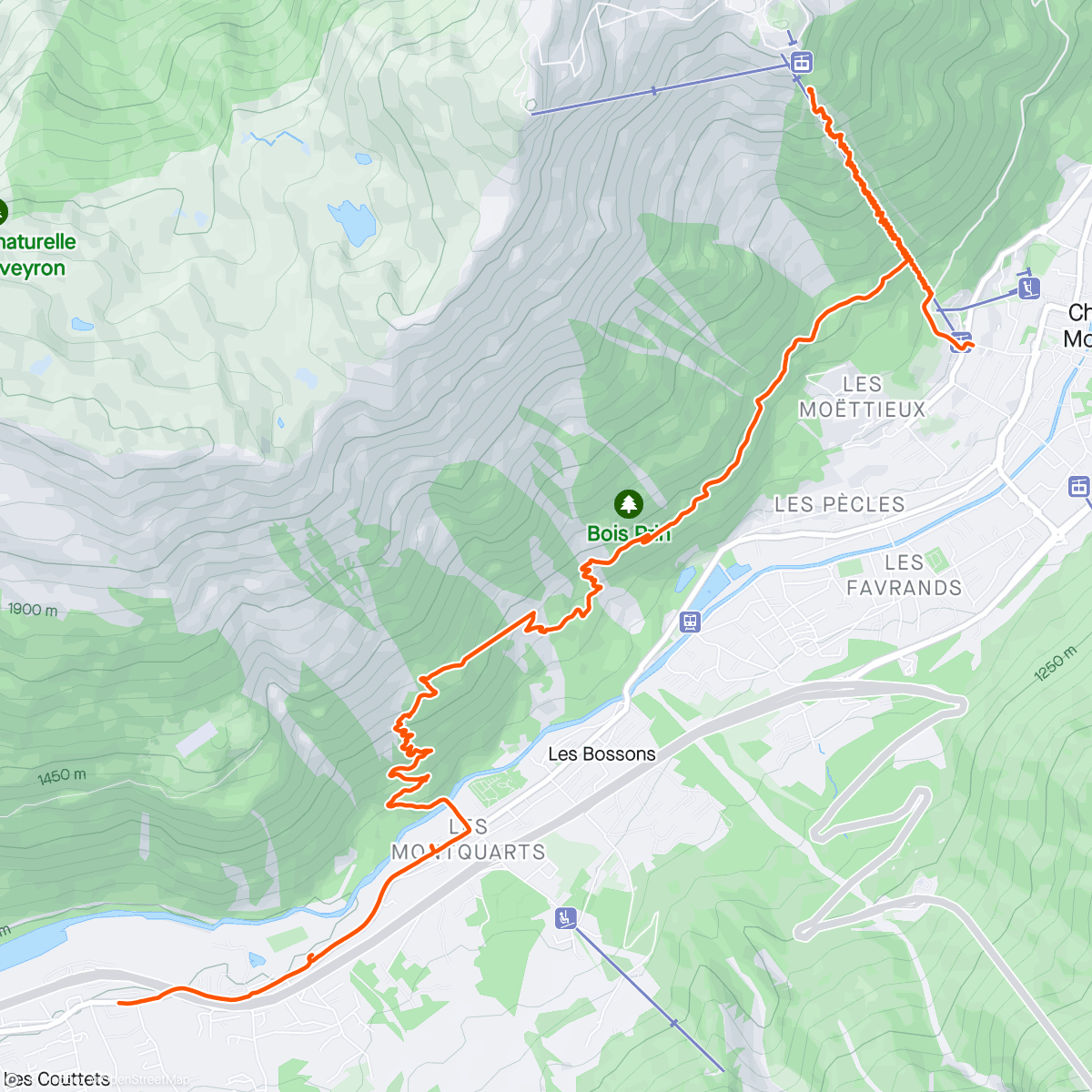 Mapa de la actividad (Morning Trail Run)