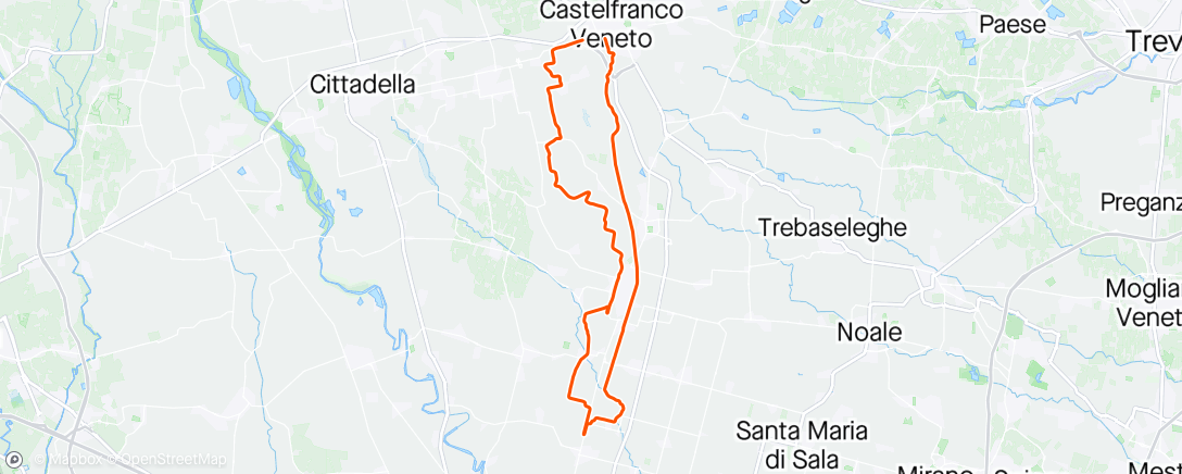 Map of the activity, Rest Day