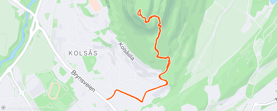 Map of the activity, Kolsåstoppen⛰️