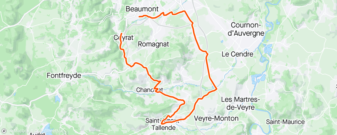 Map of the activity, Tranquille