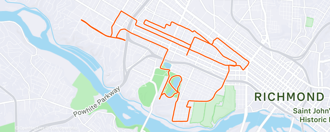 Map of the activity, Morning Ride