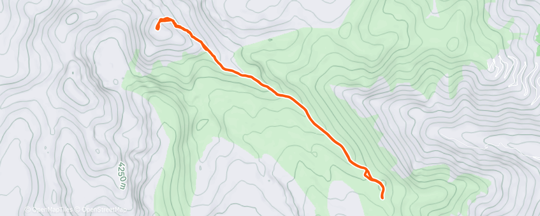 Map of the activity, Morning Hike