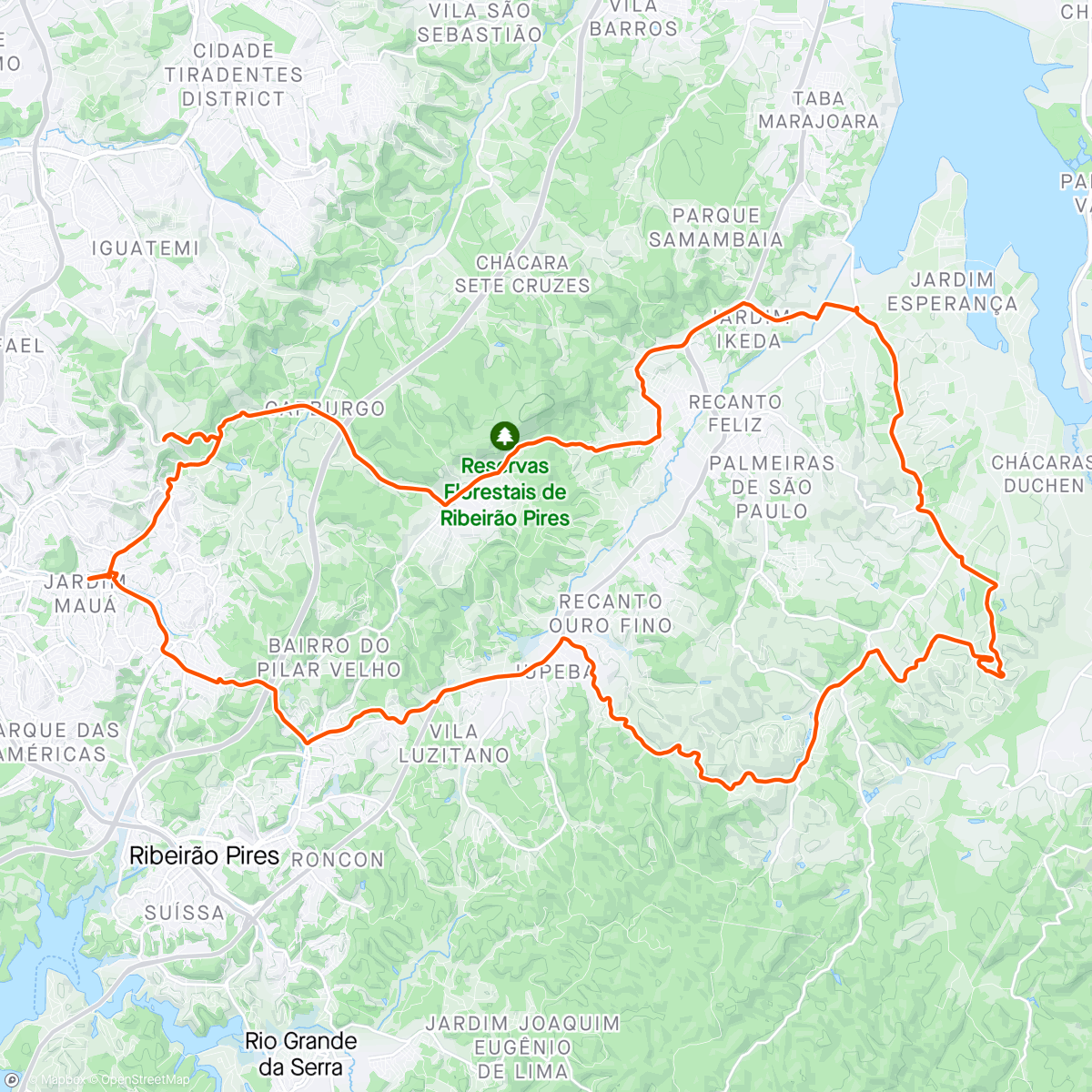 Map of the activity, Giro Ipelandia/ Amarelinho