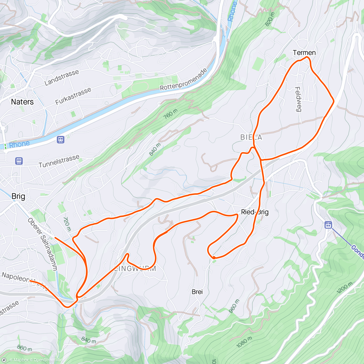 Map of the activity, Feierabendrunde und Besuch im Altersheim