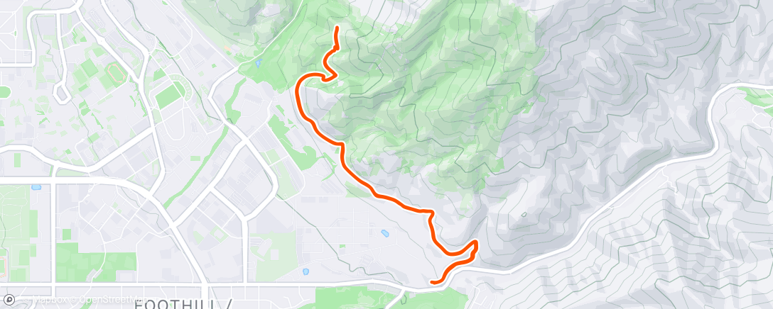 Map of the activity, Afternoon Hike