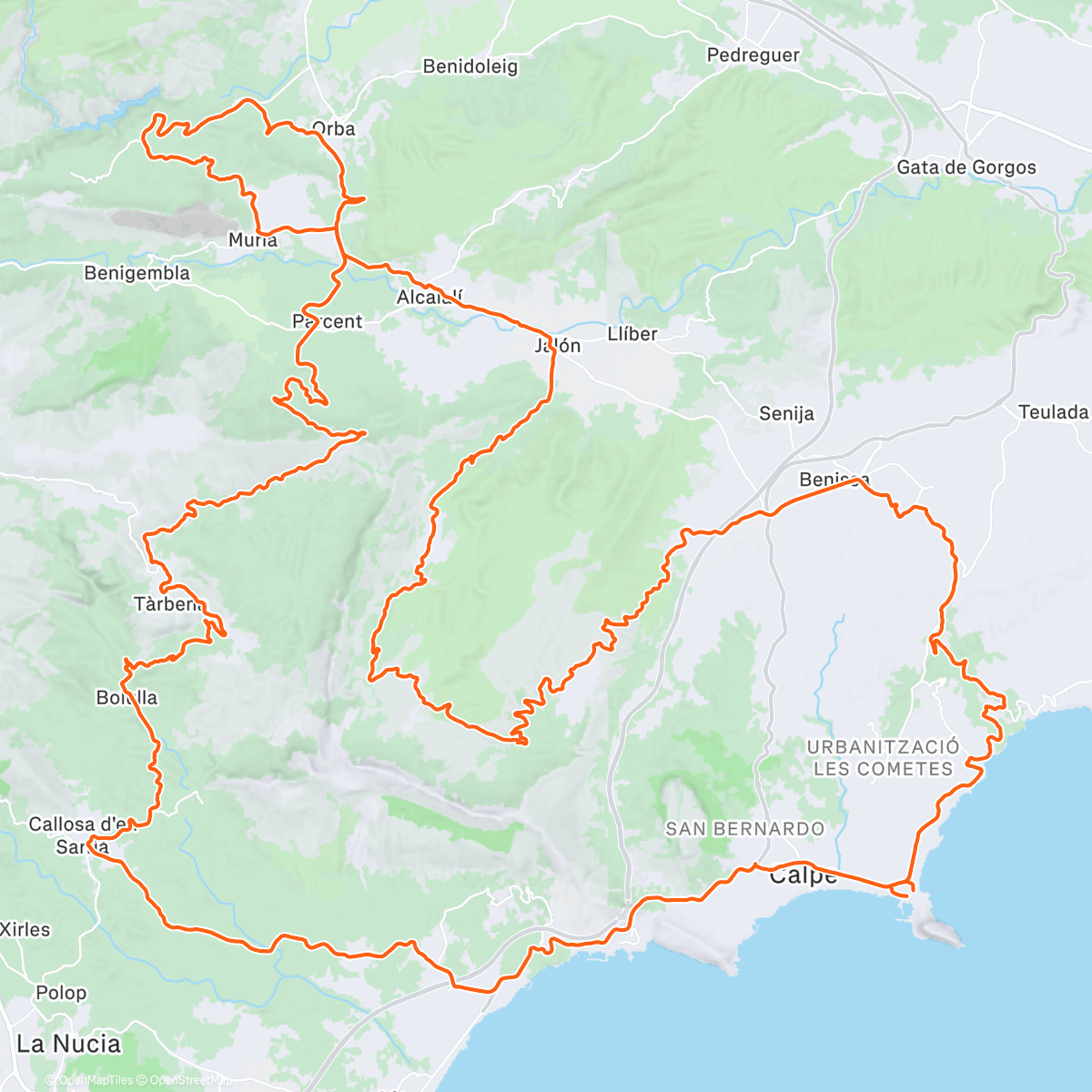 Map of the activity, Morning Ride