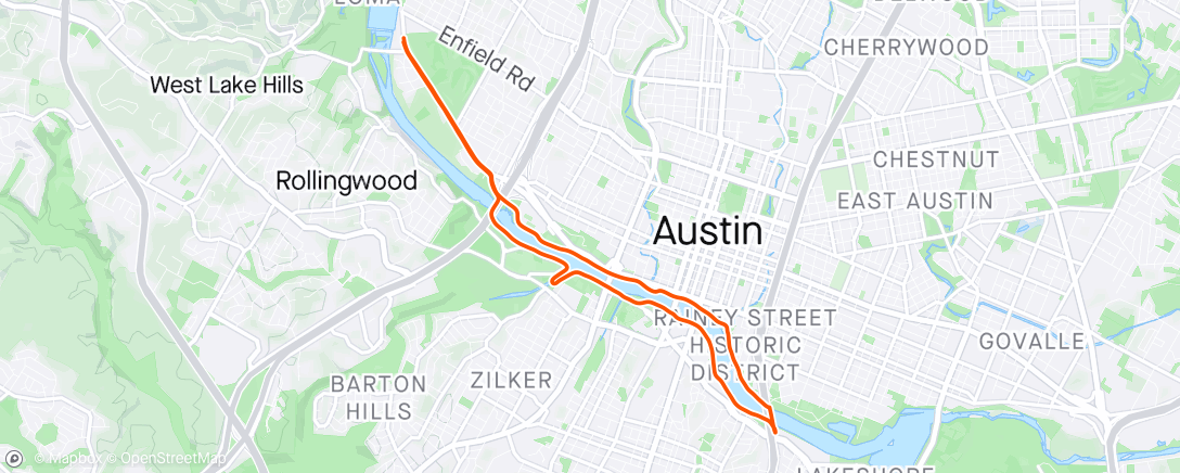 Map of the activity, Fam Stroller Miles