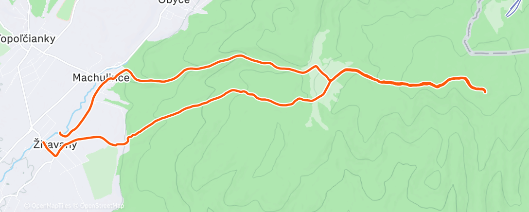 Map of the activity, Morning Trail Run