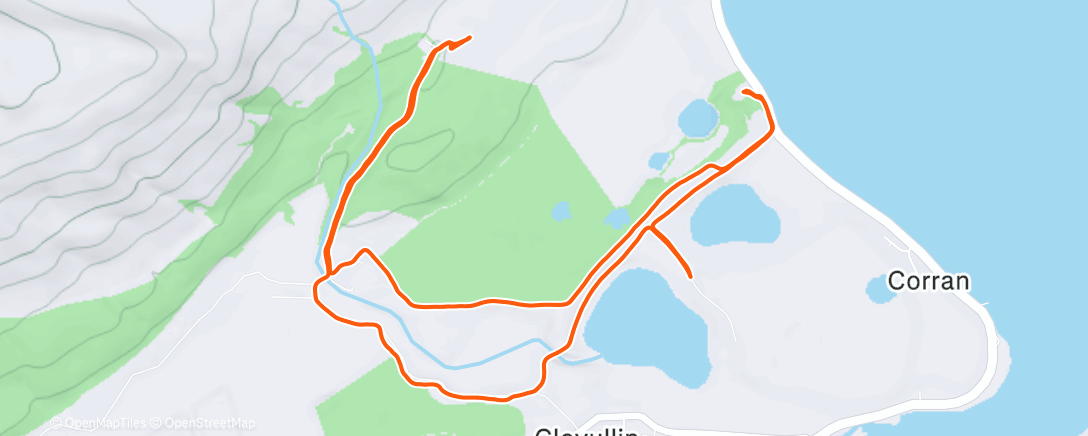 Map of the activity, Morning Run
