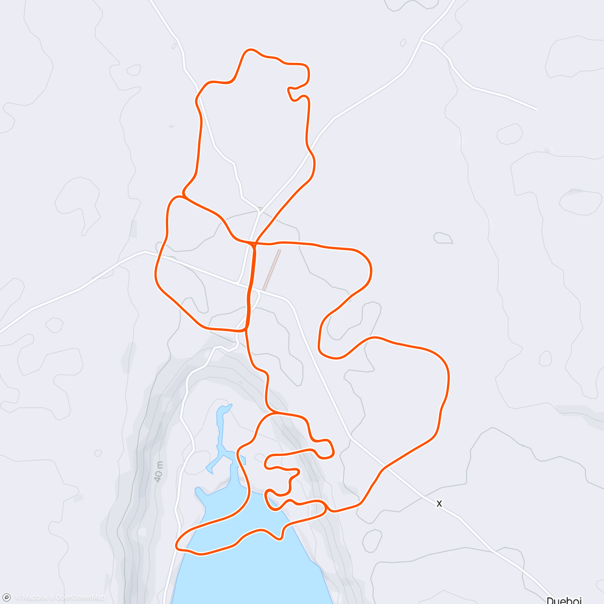 Map of the activity, Zwift - 2 by 2 in Makuri Islands