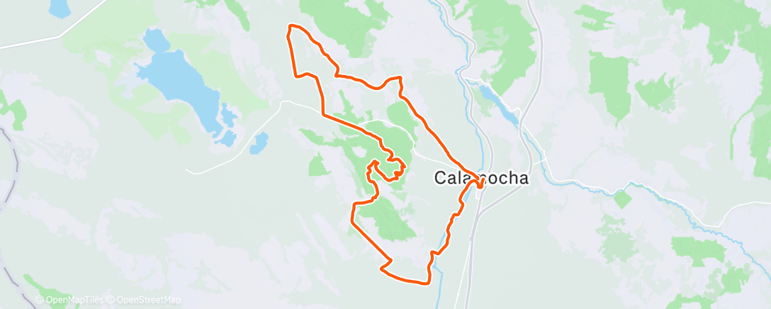 Map of the activity, Bicicleta por la mañana