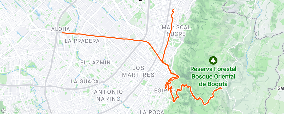 Map of the activity, Tren del verjon