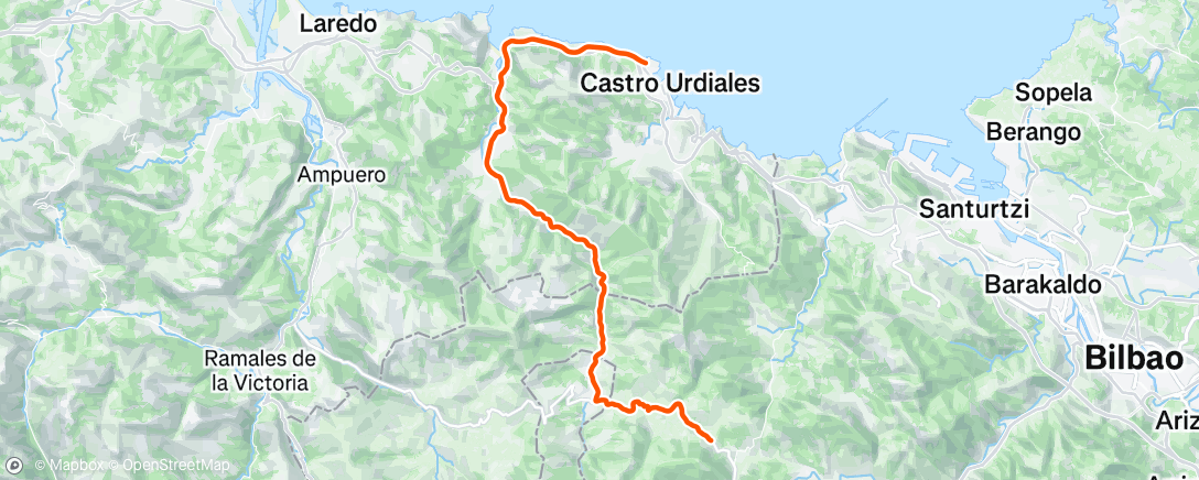 Map of the activity, 2025-12-26Ride