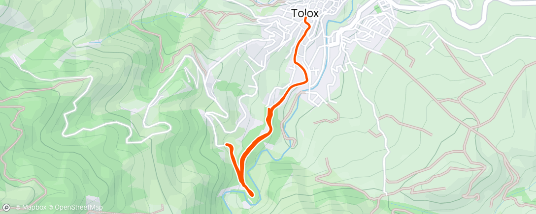 Mapa da atividade, Morning Mountain Bike Ride