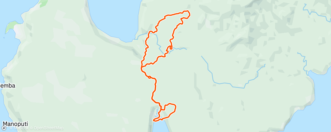 Map of the activity, Zwift - Ride (VO2) on Red Zone Repeats in Makuri Islands