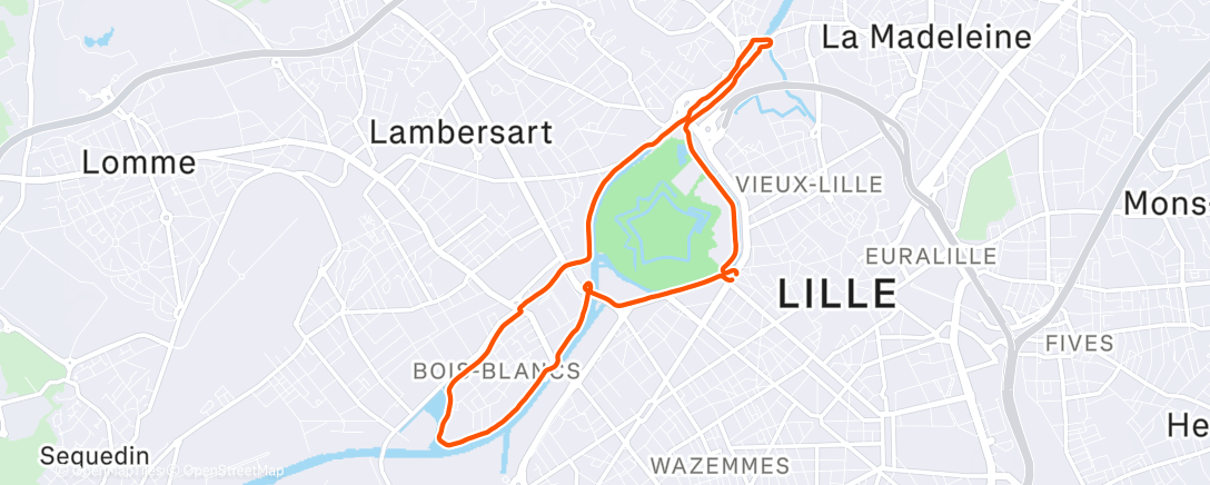 Map of the activity, Footing