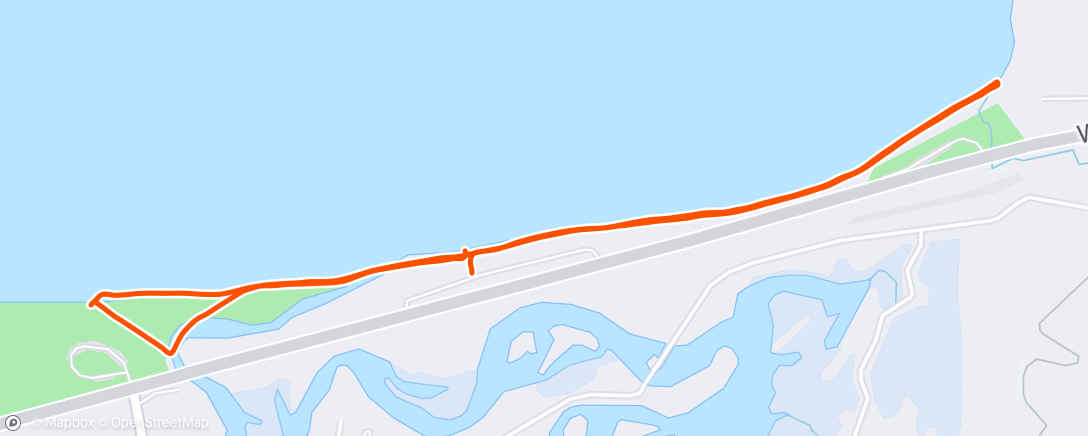 Map of the activity, Evening Walk