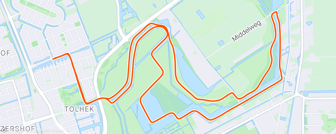 Map of the activity, Groenzoompje 🏃‍♂️