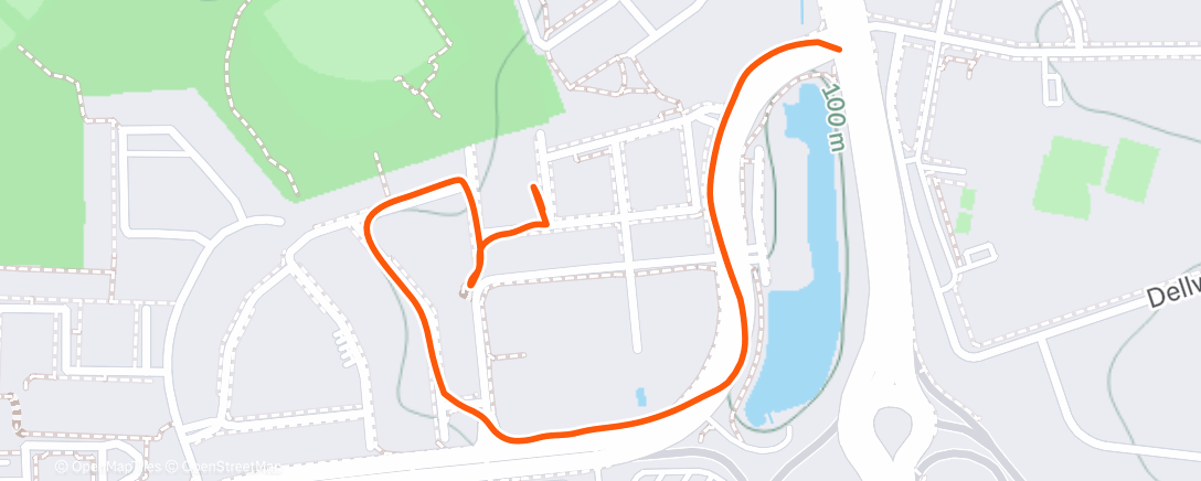 Map of the activity, Afternoon Walk