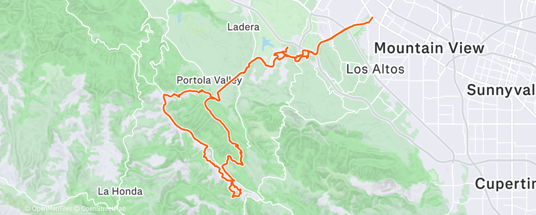 Map of the activity, 02/04/2026 Home » Windy Hill » Borel Hill » Crazy Pete's/Dirt Alpine » Home