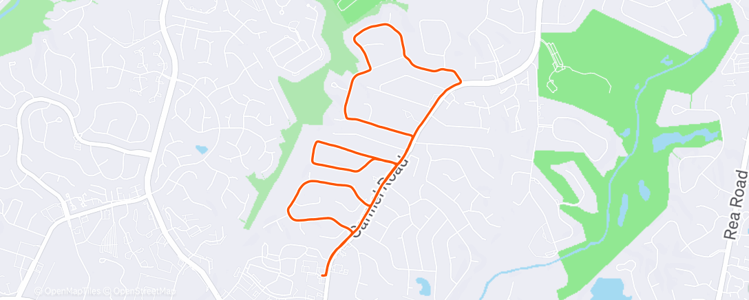 Map of the activity, OpenTap Run Club