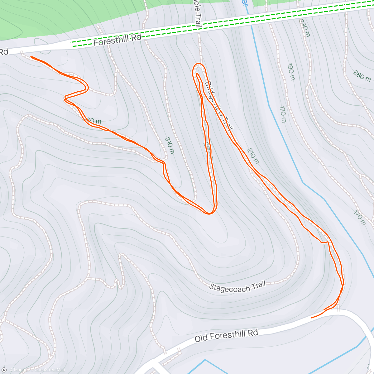 Map of the activity, Short Hike