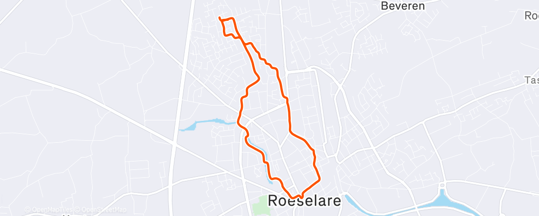 Map of the activity, Namiddagwandeling